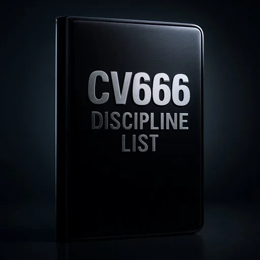 CV666 শৃঙ্খলা তালিকার নোটবুক